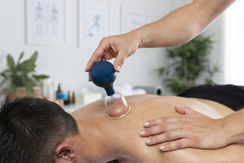 Benefits of Hijama Therapy   cupping session male patient